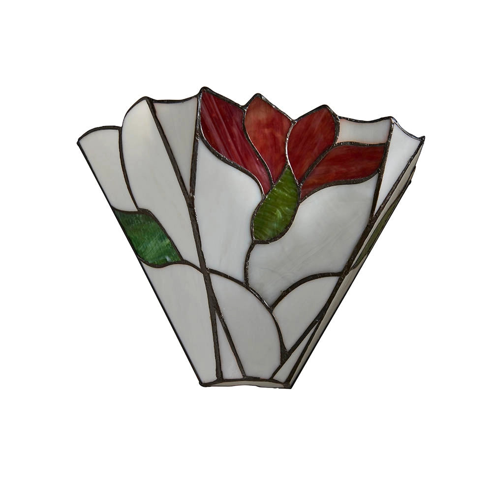 Applique Tiffany Botanica vetro floreale multicolor 1xE14 40W