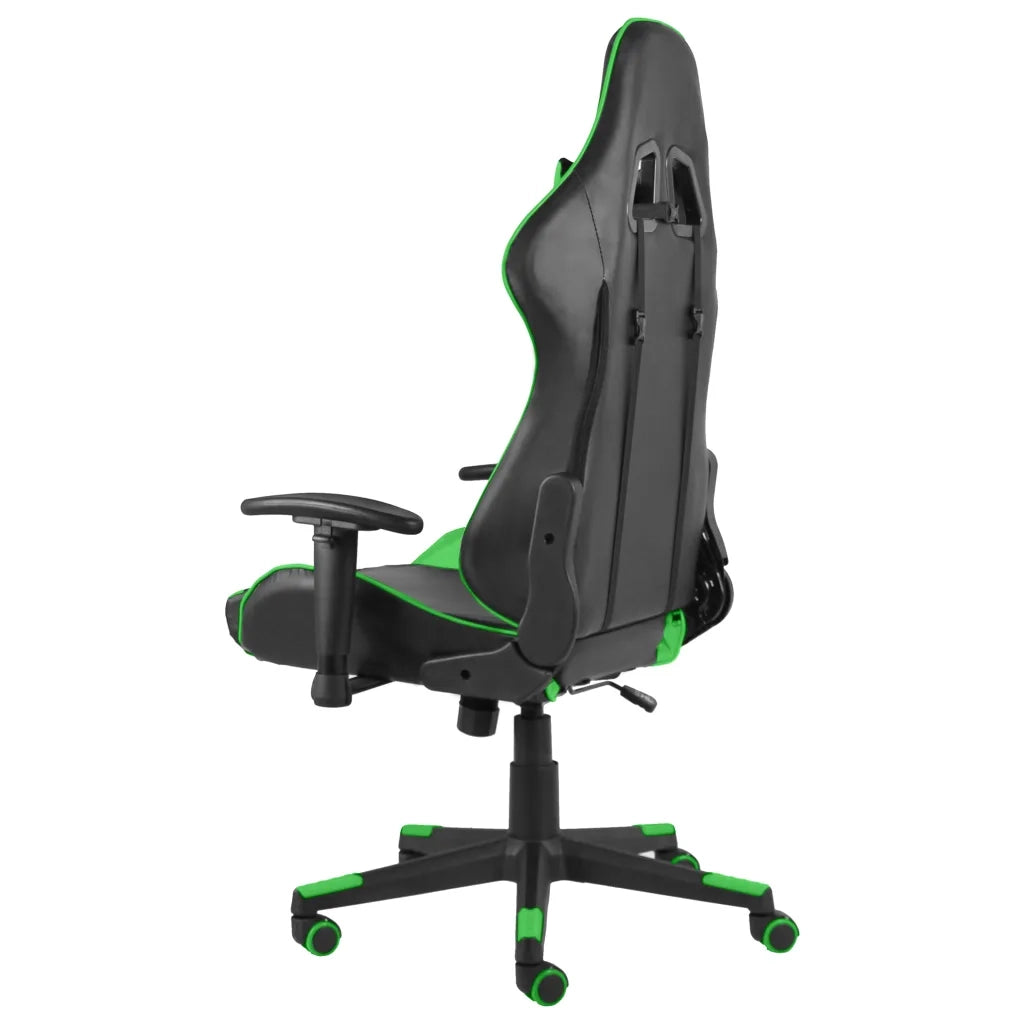 Sedia da Gaming Girevole Verde in PVC cod mxl 60282