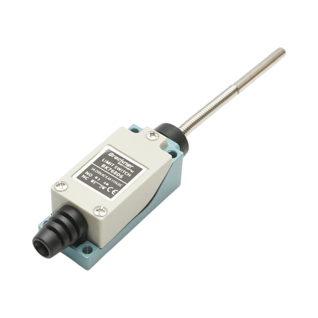 Finecorsa con asta flessibile a molla NO+NC 250V AC 5A/115V DC 0,4A Breckner Germany