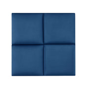 Set di 4 cuscini da parete in velluto 30 x 30 cm blu navy 03_0010645