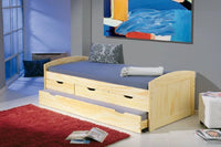 Tavullia, Letto Singolo Contenitore, Marrone Rovere