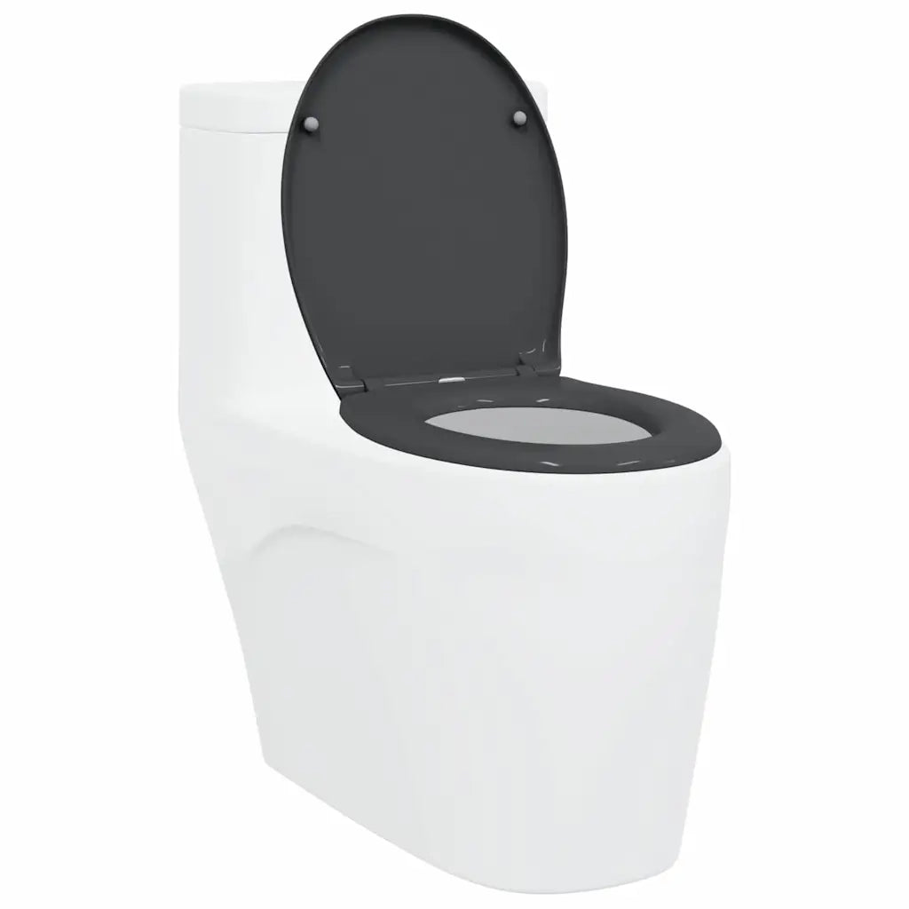 Sedile del WC Antracite 47 x 37 x 4 cm Duroplast 42002346
