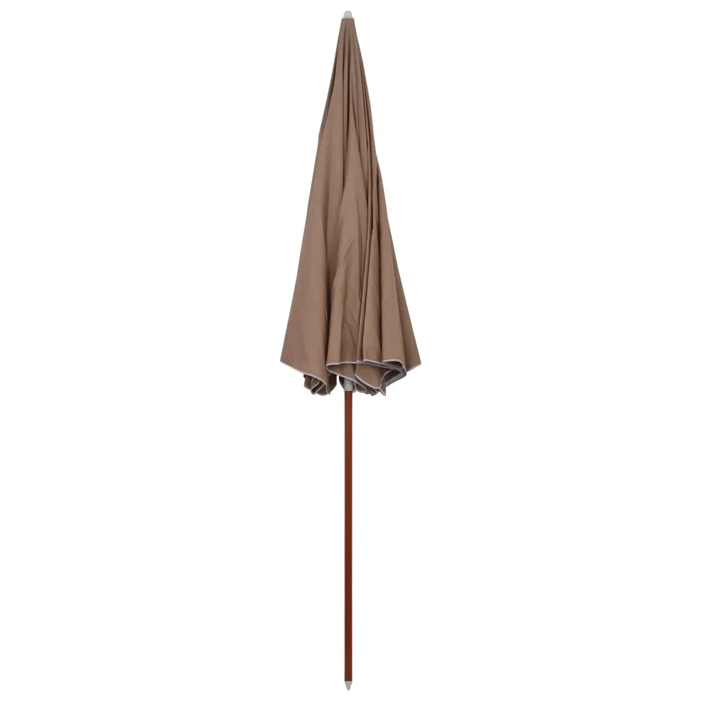 Ombrellone da Giardino con Palo in Acciaio 300 cm Tortora 47803