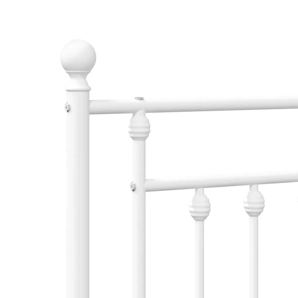 Testiera in Metallo Bianco 80 cm