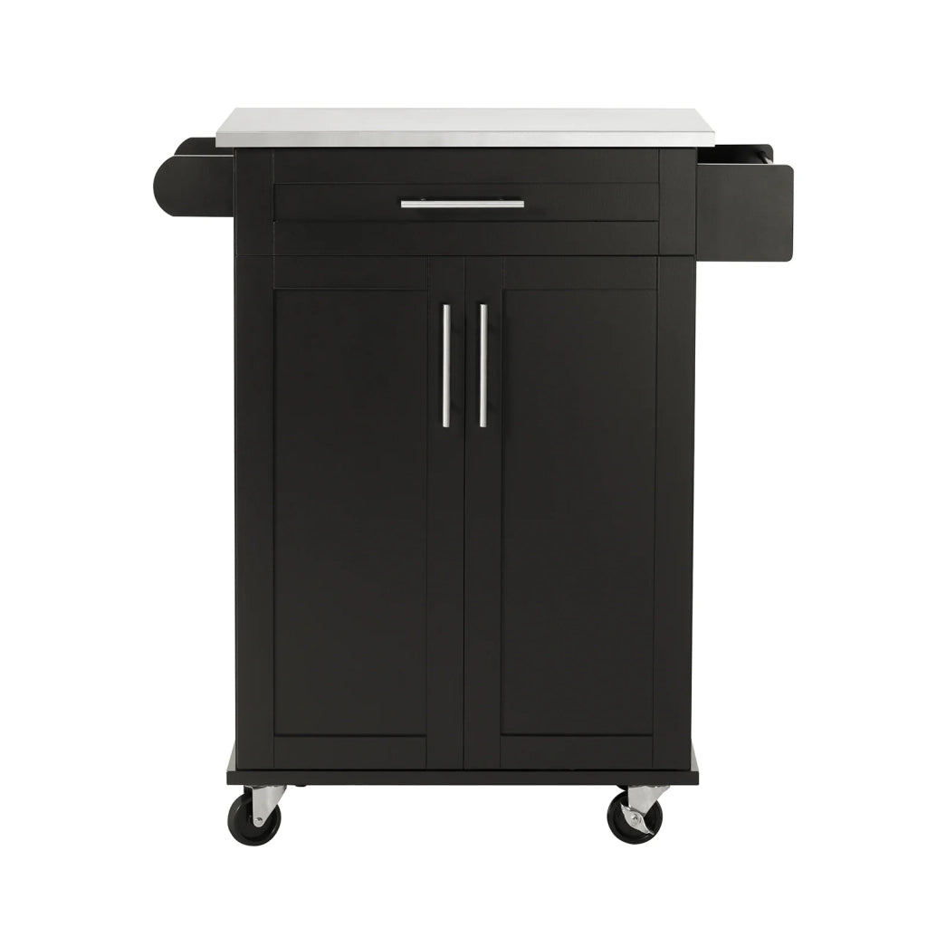 Carrello Cucina Credenza Cucina Mobile Cucina Nero Con Route FKW110-SCH