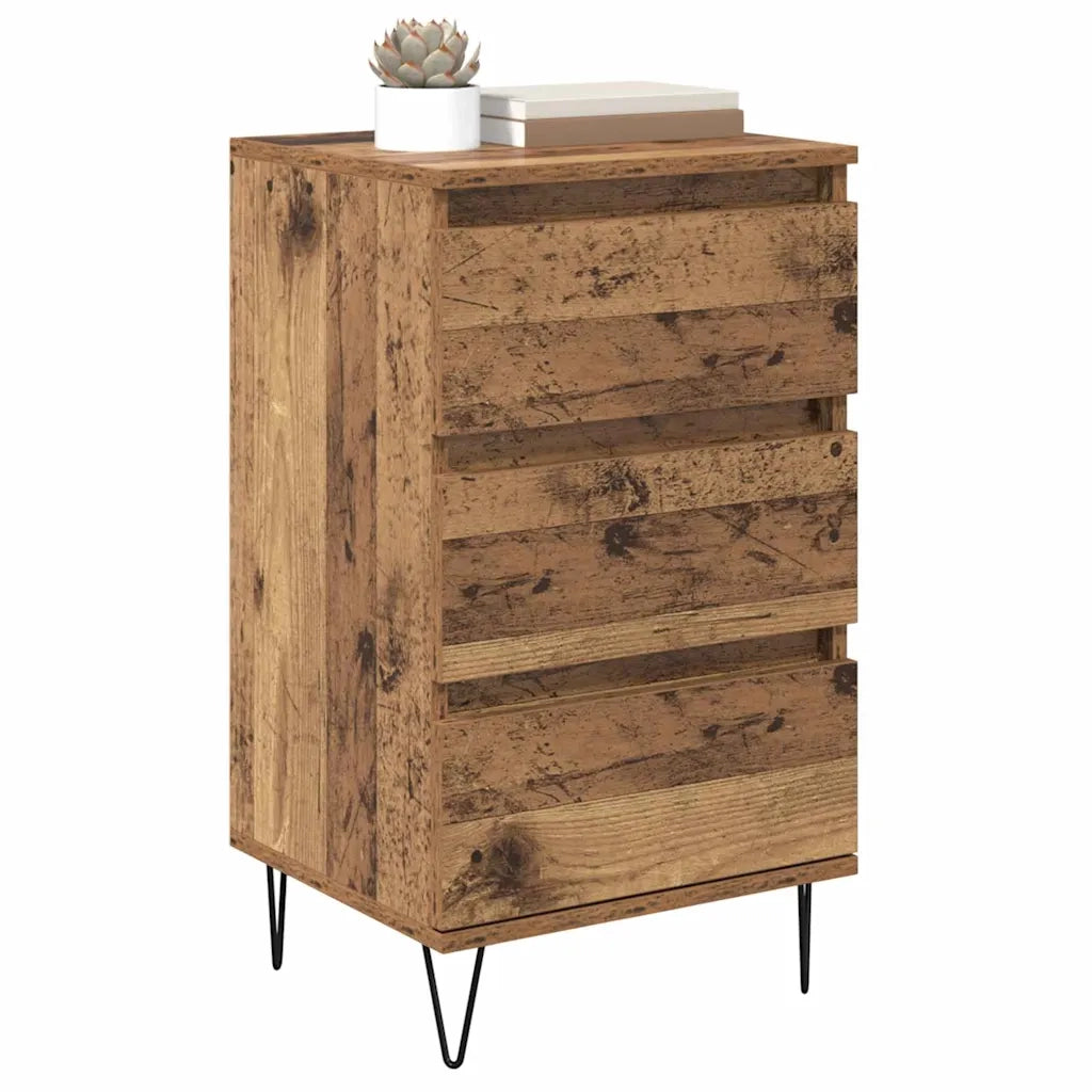 Credenza con Cassetto-Buffet-Armadio da cucina Legno vecchio 40 x 35 x 70 cm 695557
