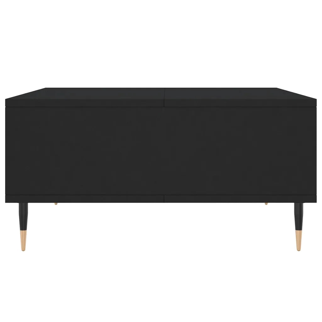 Tavolino da Salotto-Tavolino da soggiorno Nero 60x60x30 cm in Legno Multistrato