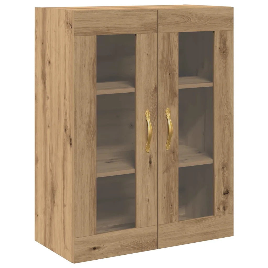 Credenza 2 pcs Rovere artigianale Legno multistrato