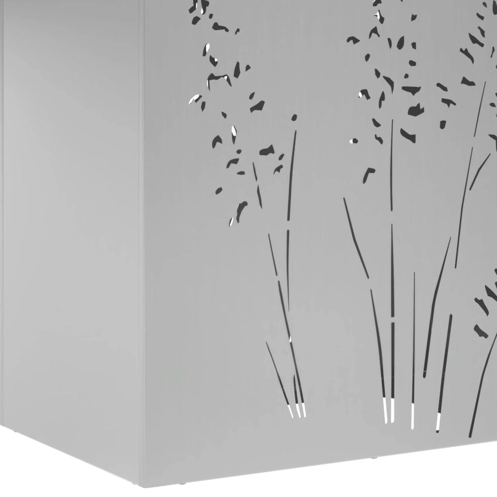 Vaso da giardino Argento 50 x 30 x 75 cm Acciaio zincato 8005788