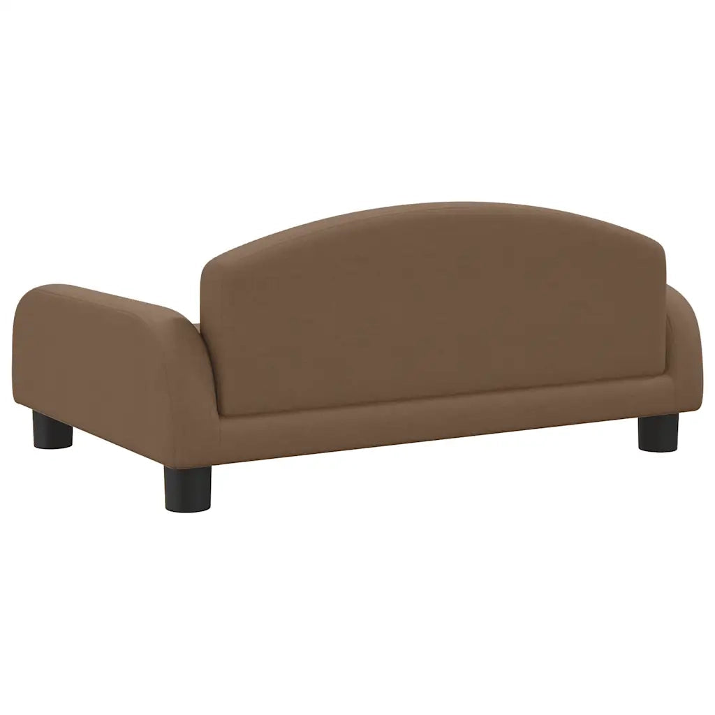 Divano | Divano da soggiorno | Sofa per Bambini Marrone 70x45x30 cm in Tessuto