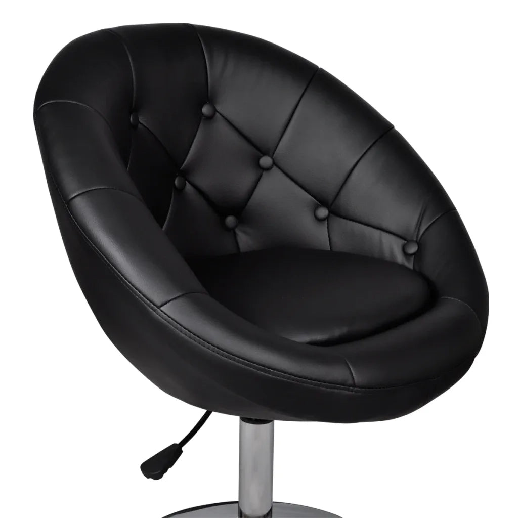 Sgabello da Bar Nero in Similpelle cod mxl 72283