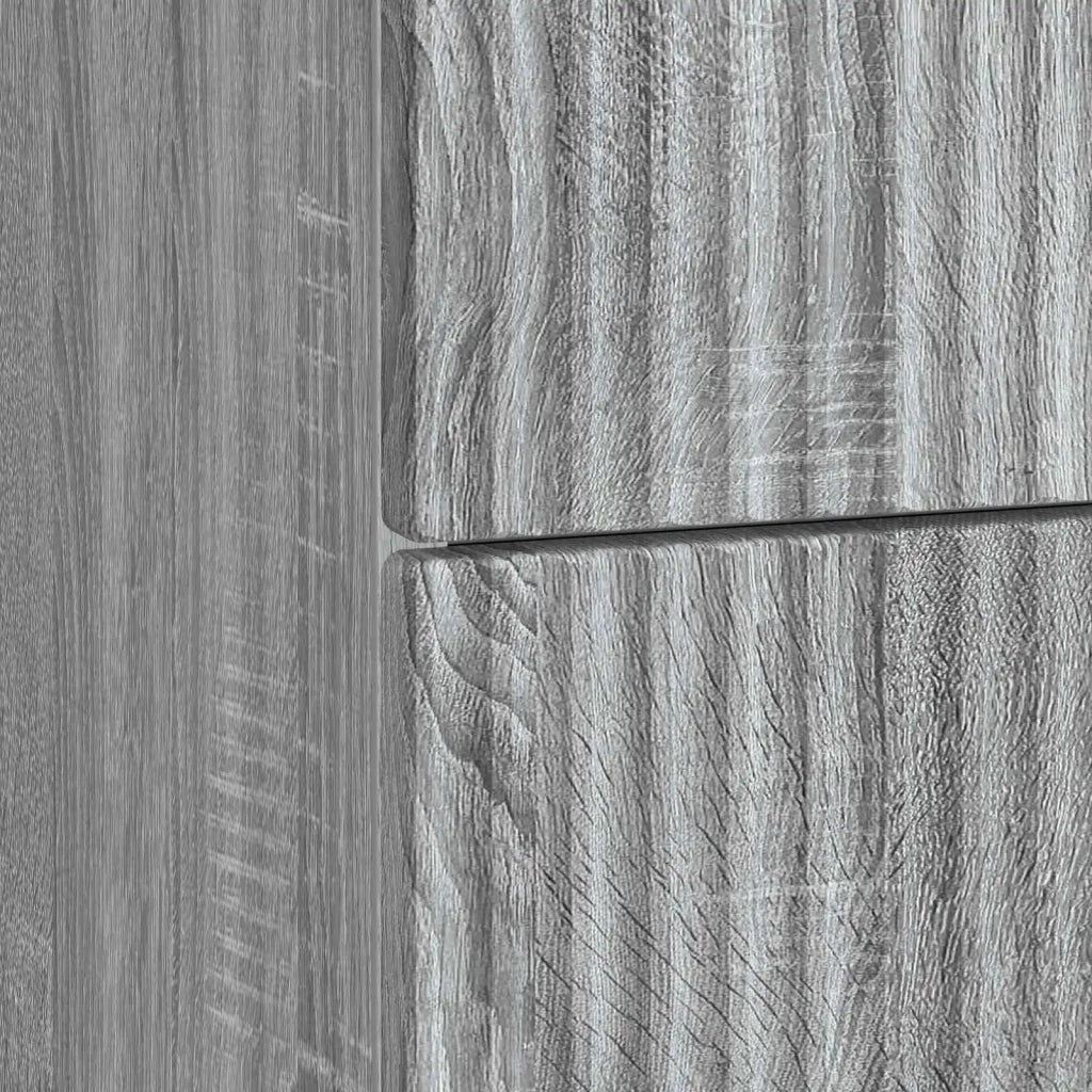 Set di 2 Comodini | Armadio da Notte | Mobiletto da notte Grigio Sonoma 43 x 34,5 x 48 cm
