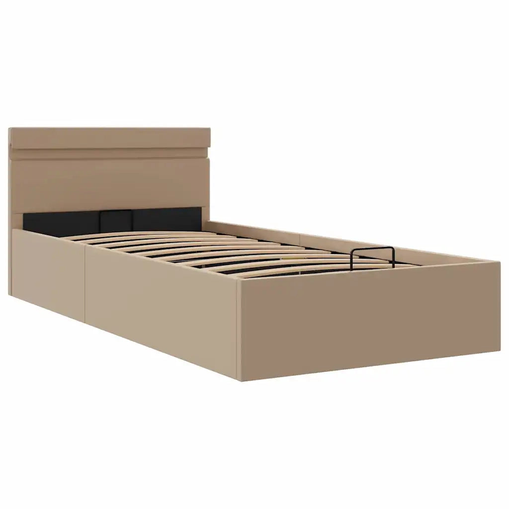 Giroletto Idraulico con LED Cappuccino Similpelle 100x200cm 285559