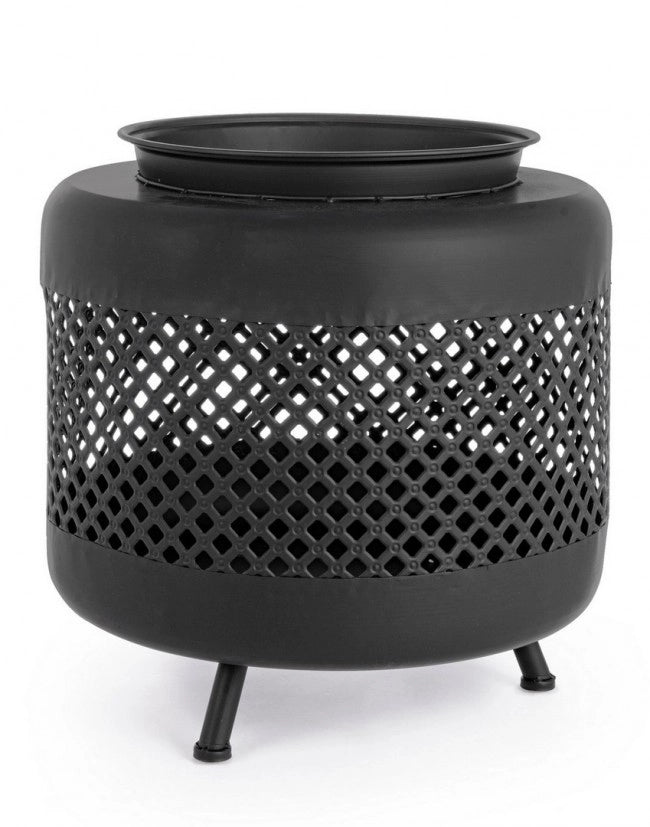 Braciere Acciaio Nero Industriale da Esterno 50 cm - VULCANO
