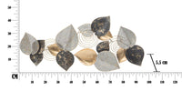 Pannello Half Leaf 97x5,5x43 cm in Ferro Multicolor
