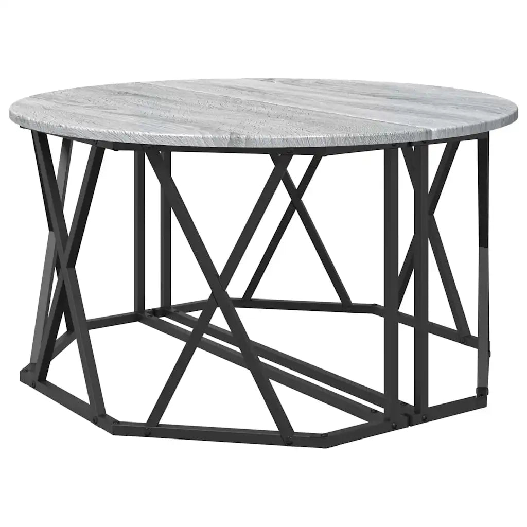Tavolino da salotto | Tavolino da caff¨¨ | Tavolino da Soggiorno Grigio Sonoma 80 x 80 x 42 cm