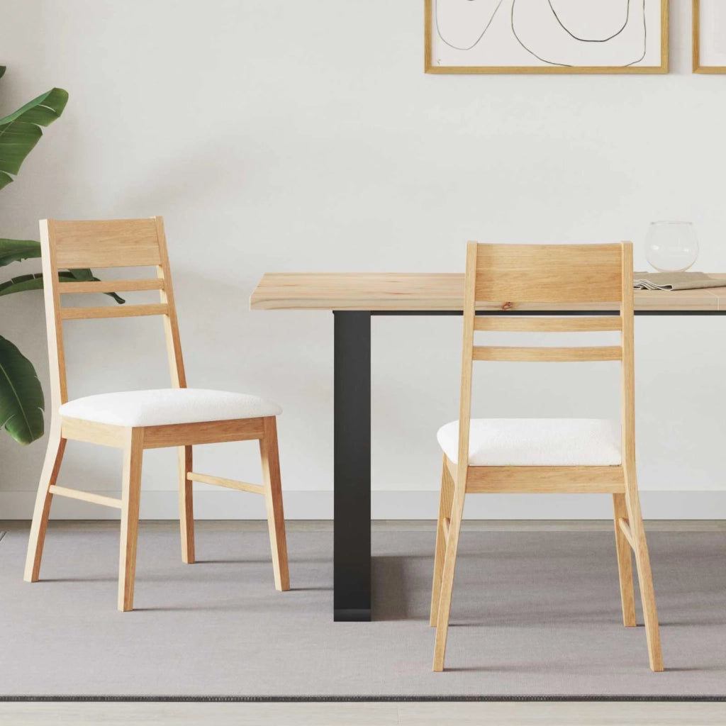 Sedie da pranzo 2 pcs Naturale 43 x 54 x 89 cm 42020446
