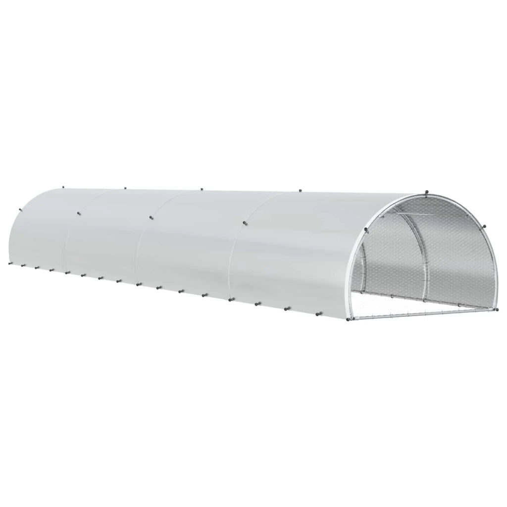 Pollaio Argento 800 x 150 x 100 cm Acciaio zincato 3434673
