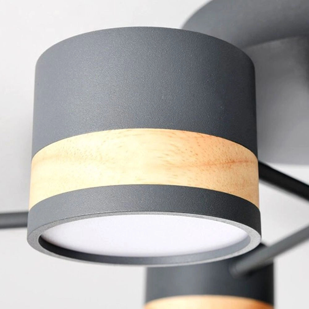 Lampada Da Soffitto Grey Grigia APP528-8C