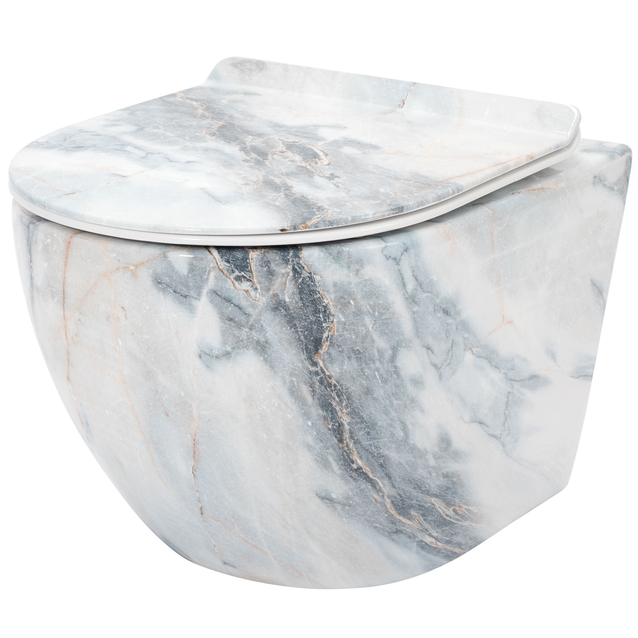 Vaso Wc Sospeso Rea Carlos Slim Granit Shiny N