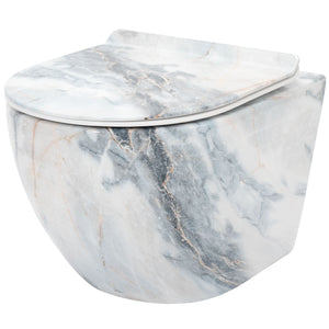 Vaso Wc Sospeso Rea Carlos Slim Granit Shiny N