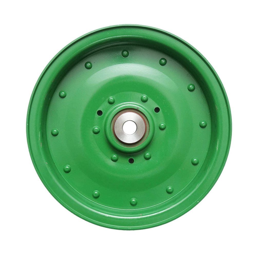 Puleggia tendicinghia per mietitrebbia John Deere, codice OEM AH226058.
