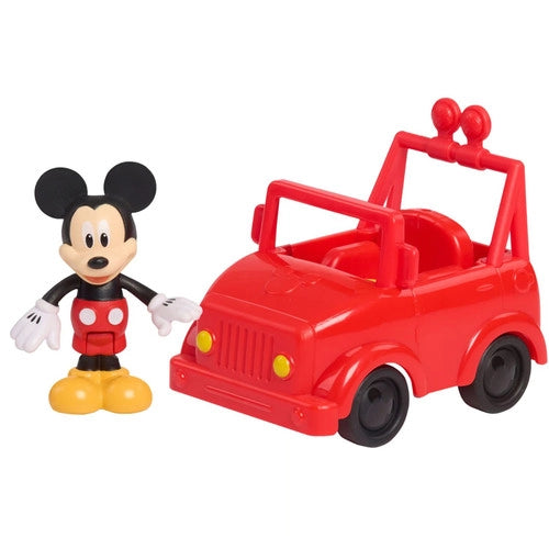 Disney Junior Mickey, Mickey Mouse`s rover, Veicolo con personaggio snodabile, Just Play, Eta 3+
