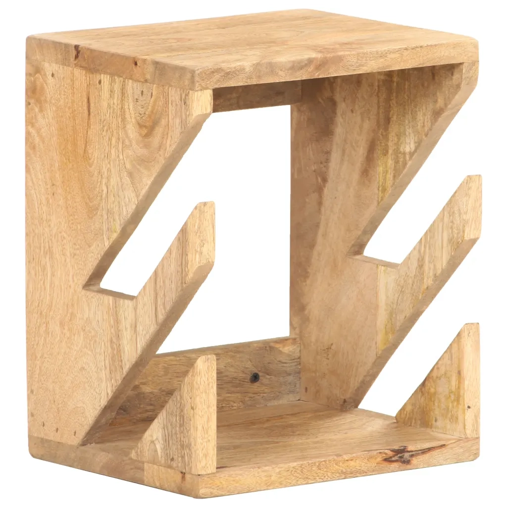 Supporto Skateboard da Parete 25x20x30 cm in Legno di Mango