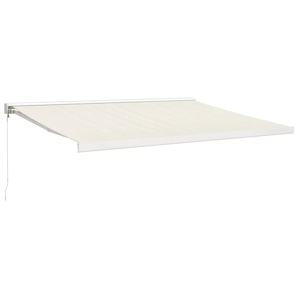 Tenda da Sole Retrattile Crema 4x3 m in Tessuto e Alluminio 3154528