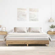vidaXL Giroletto senza Materasso Rovere Artigianale 160x200 cm