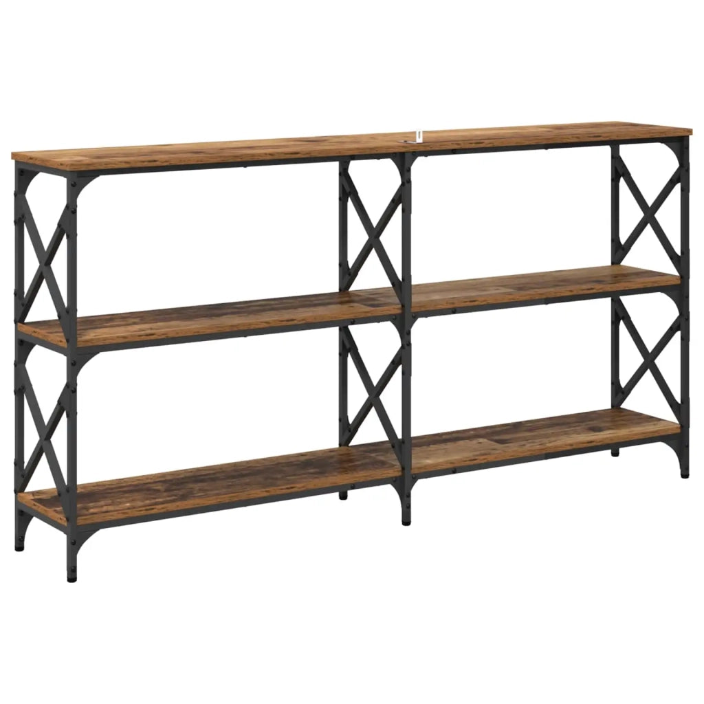 Tavolo consolle Legno vecchio 156 x 28 x 80,5 cm