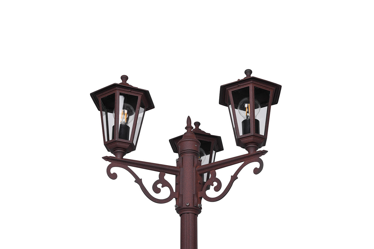 Lampione da Esterno Attacco E27 in Alluminio Ruggine