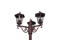 Lampione da Esterno Attacco E27 in Alluminio Ruggine