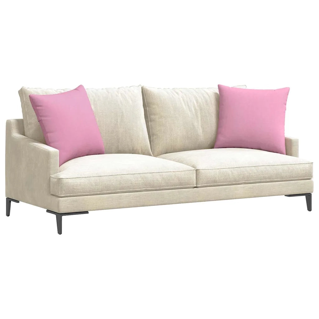 Cuscini da Divano 2 pcs Rosa 50 x 50 cm Tessuto