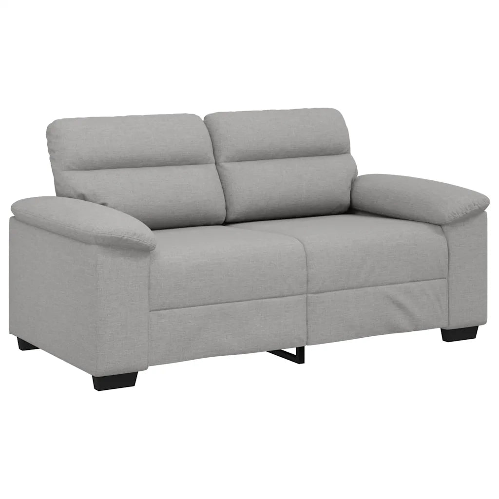 vidaXL Divano a 2 Posti Grigio Nuvola 120 cm in Tessuto