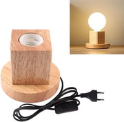 Lamp da terra in legno, adatto per ufficio/camera da letto/sala, piede in legno con cavo estensibile.
