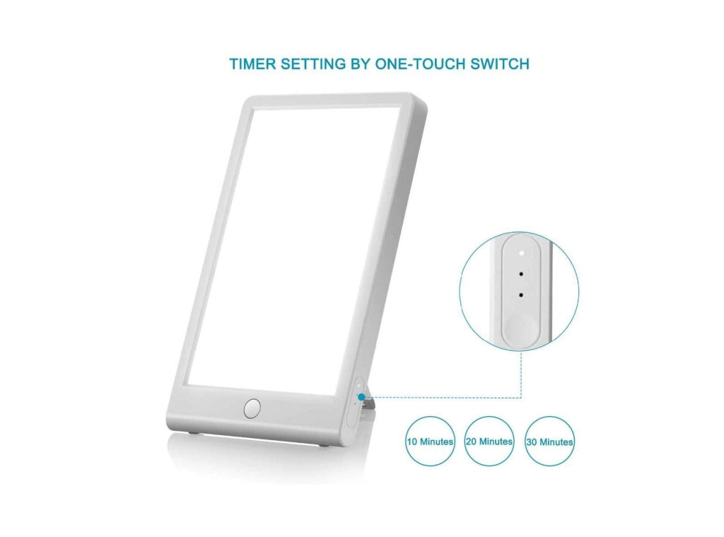 Lampada Tablet per Terapia della Luce Naturale 5500K 5W e 10W Casa Lavoro Touch Timer