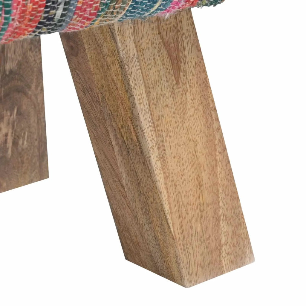 panchina 110 x 30 x 45 cm Pelle Vera Multicolore 42042117