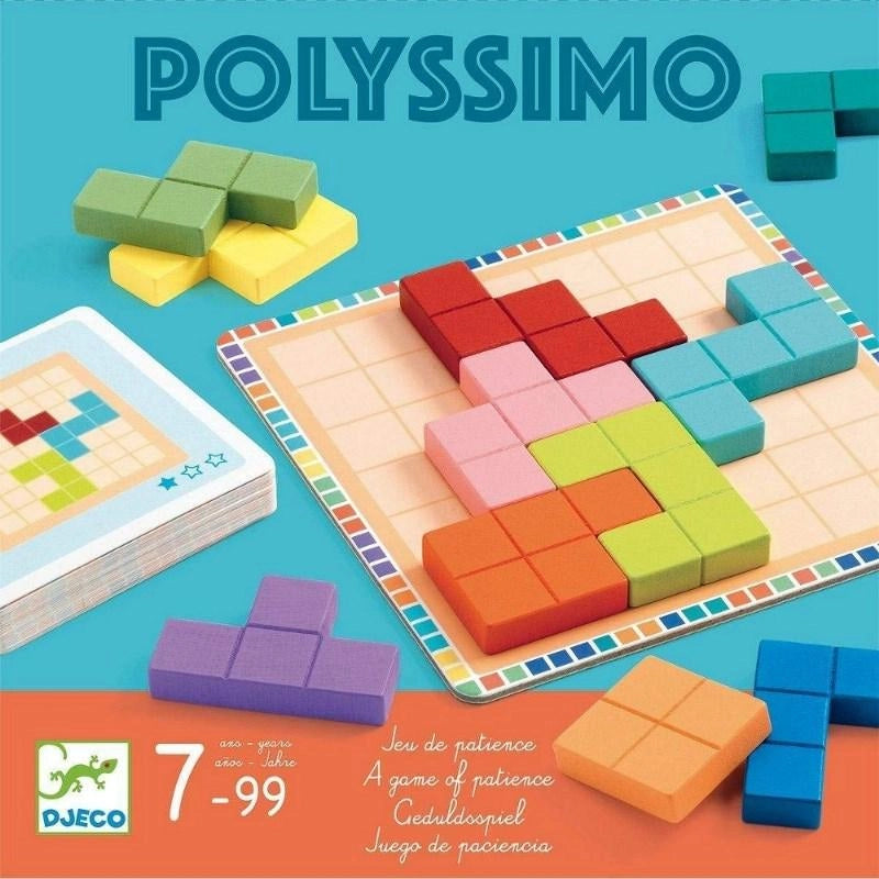 Gioco da tavolo Sologic Polyssimo, 30 sfide di logica,Djeco,eta 7-99 anni