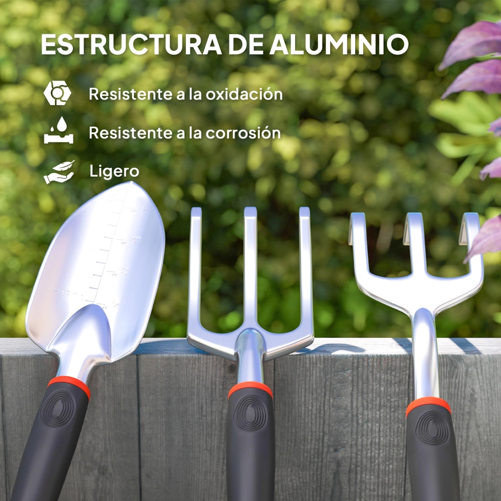 Set Giardinaggio ¨C Zephmum ¨C 9 Pezzi Alluminio con Tijeras de Podar