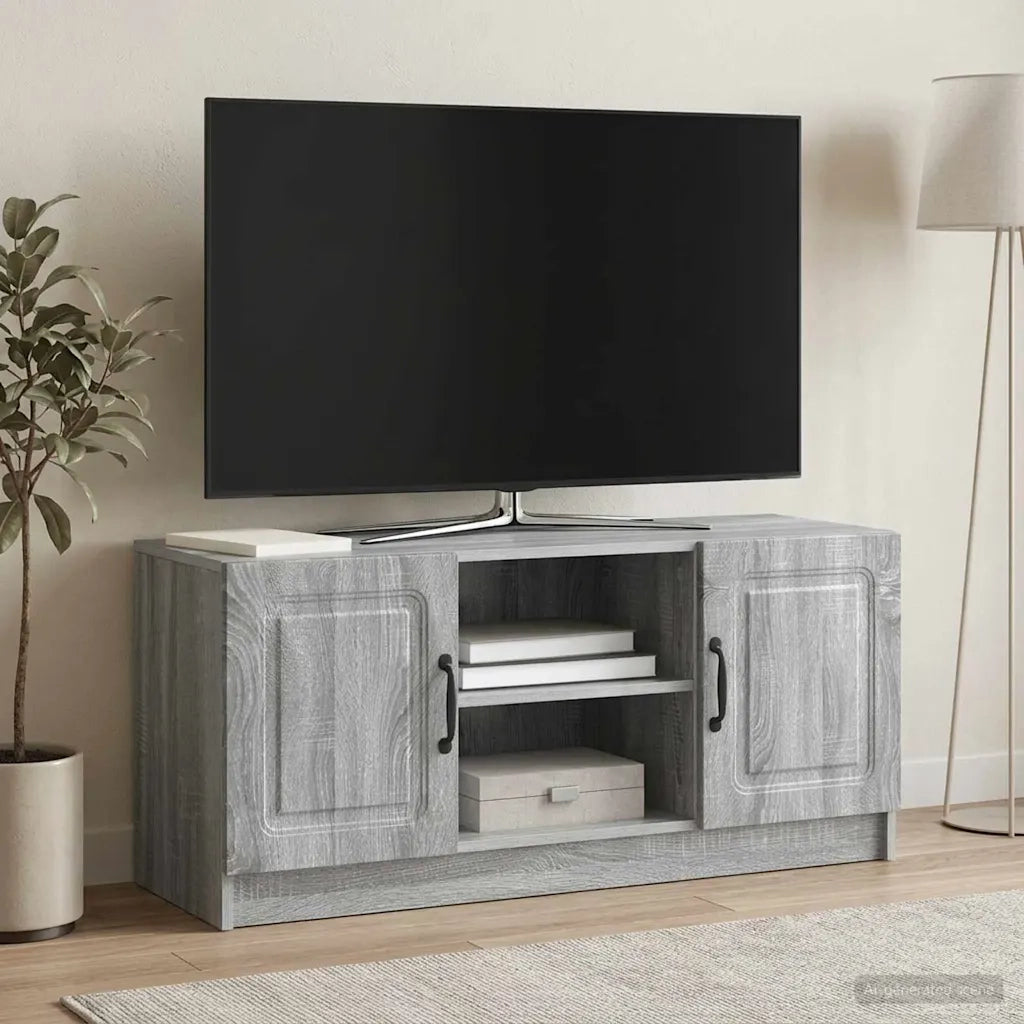 Mobile TV Grigio Sonoma 102 x 34,5 x 47 cm Legno ingegnerizzato 895851