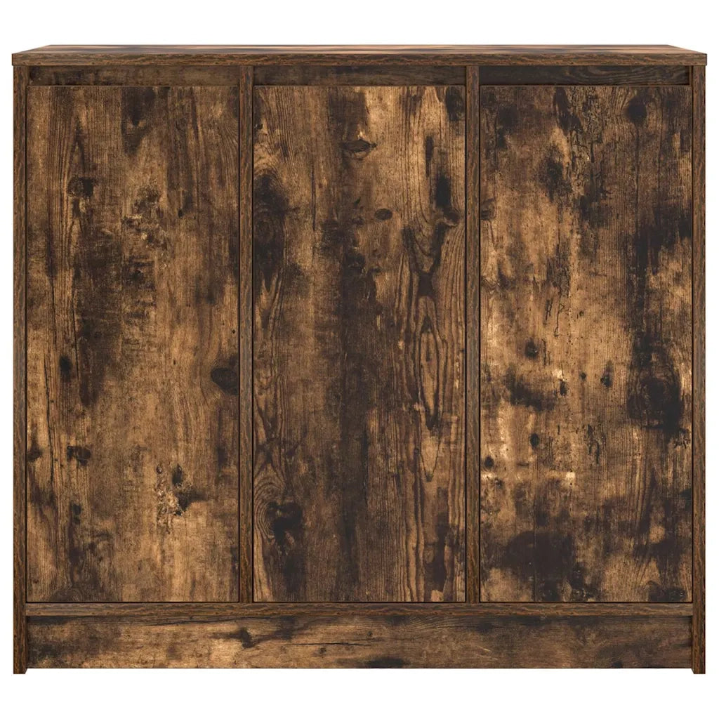 Credenza Rovere Fumo 85x34x76 cm in Legno Multistrato