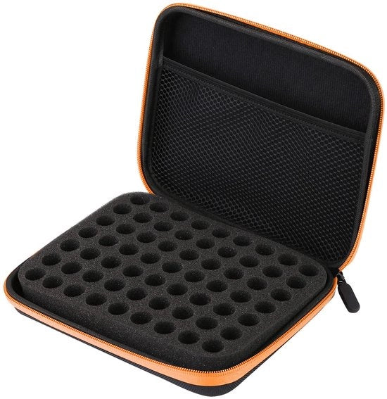 Portatile per la conservazione degli oli essenziali - Tasca portatile - Supporto per oli essenziali - Resistente allo shock - Distributori regolabili - Maniglia - Progetto compattabile - Cassa di conservazione