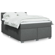Giroletto a Molle con Materasso Grigio Scuro 160x200 cm Tessuto 3288254