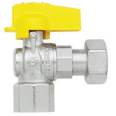 RUBINETTO A SFERA SQUADRA CON LEVETTA FEMMINA - DADO GIREVOLE FEMMINA- 1/2 x 1/2  DN 10- FIV- pezzi 1