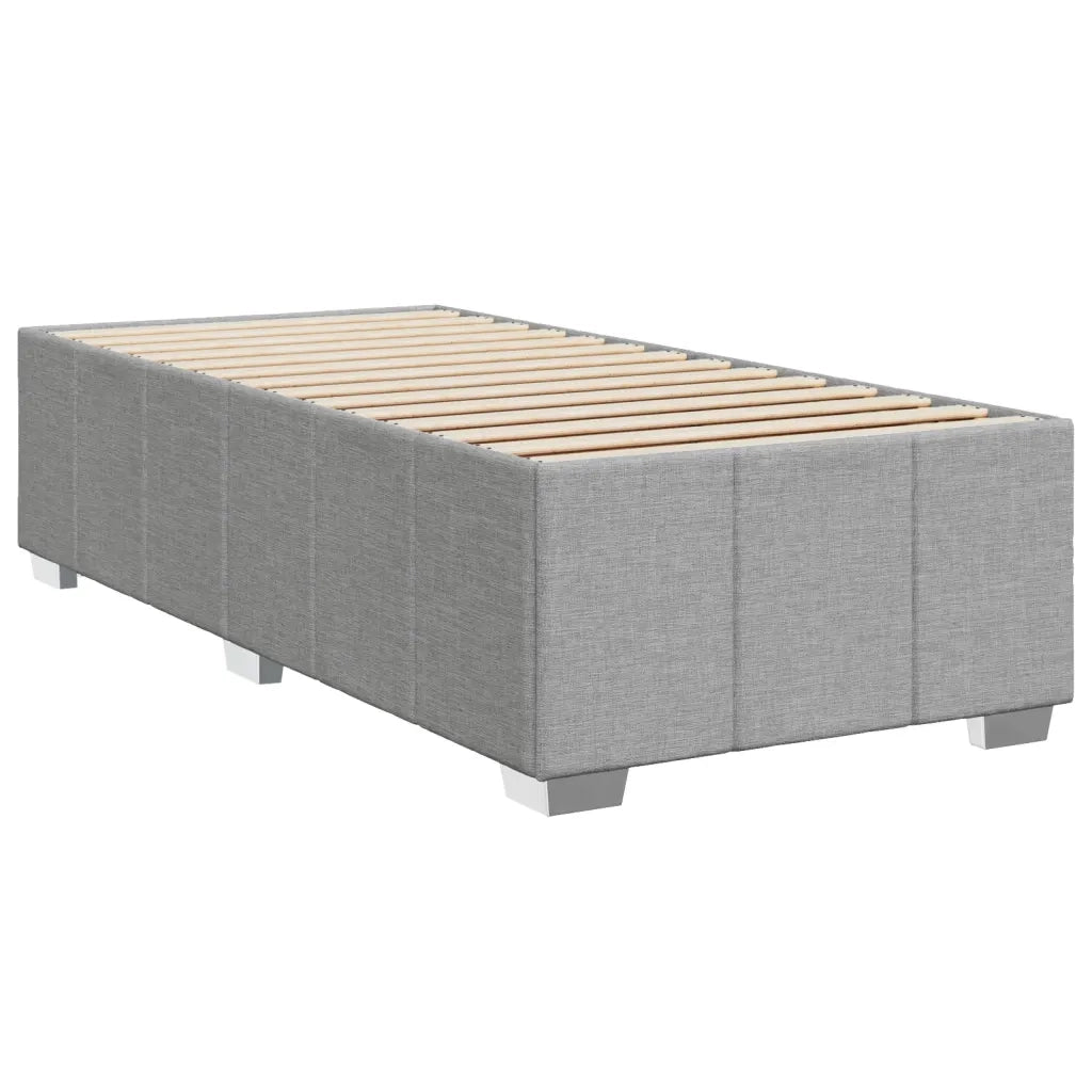 Giroletto senza Materasso Grigio Chiaro 90x190 cm Tessuto