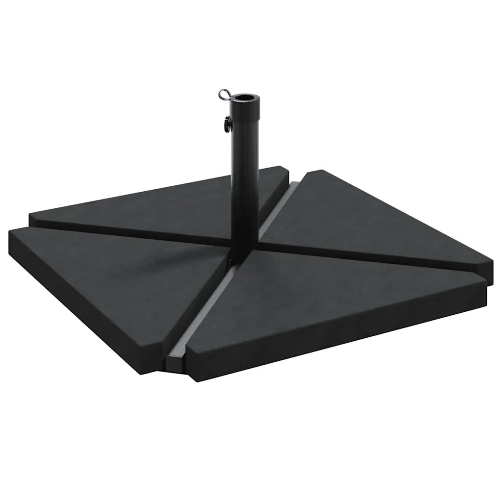 vidaXL Set Base per Ombrellone da Giardino 5 pz in Granito e Acciaio