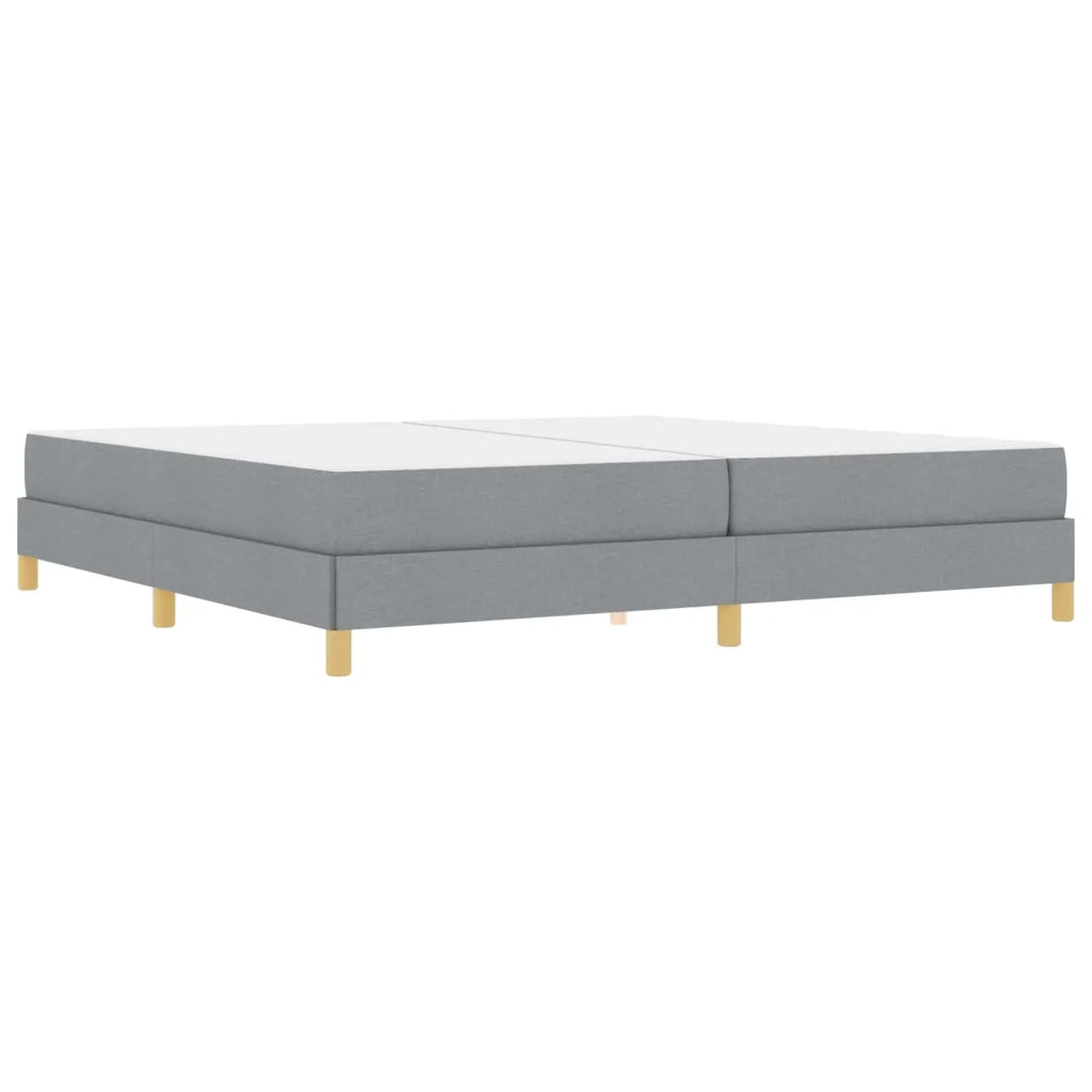 Letto a molle con materasso Grigio chiaro 200 x 200 cm Tessuto 3398591