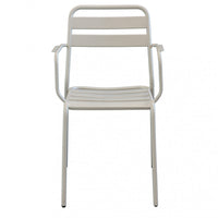 Sedia Bristol Impilabile 51x52x81 h cm in Acciaio Tortora