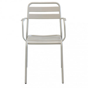 Sedia Bristol Impilabile 51x52x81 h cm in Acciaio Tortora